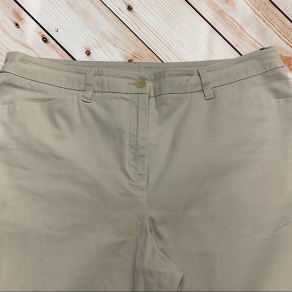 JONES NEW YORK Womens 10 Short Straight Khaki Pant - Picture 2 of 4